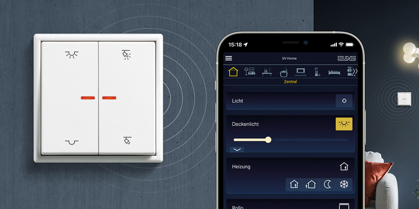 KNX RF Taster bei JJ Elektro-Team Kabelverlegung in Frankfurt